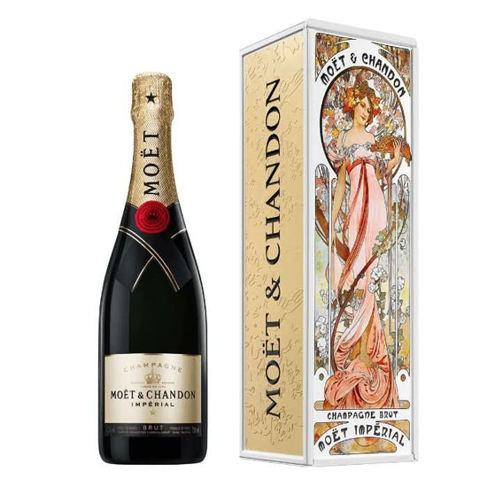 Moët & Chandon Limited Edition Art Nouveau Flowers Impérial Brut, Champagne, Frankreich - 