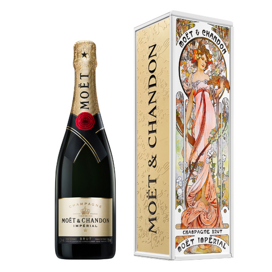 Moët & Chandon Limited Edition Art Nouveau Flowers Impérial Brut, Champagne, Frankreich