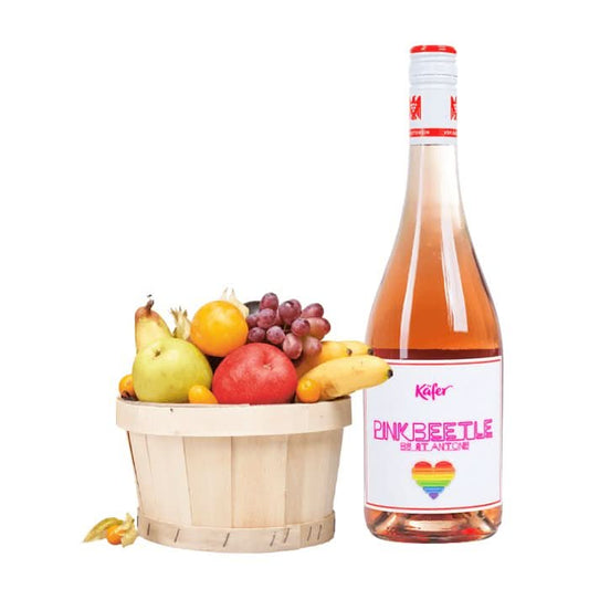 Obstkorb klein mit Rosé - 