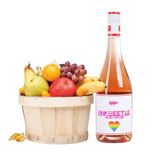 Obstkorb gross mit Rosé - 