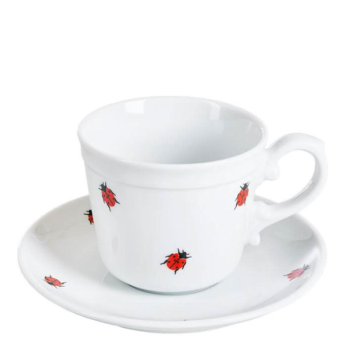 Set Kaffee Tasse mit Untertasse - 