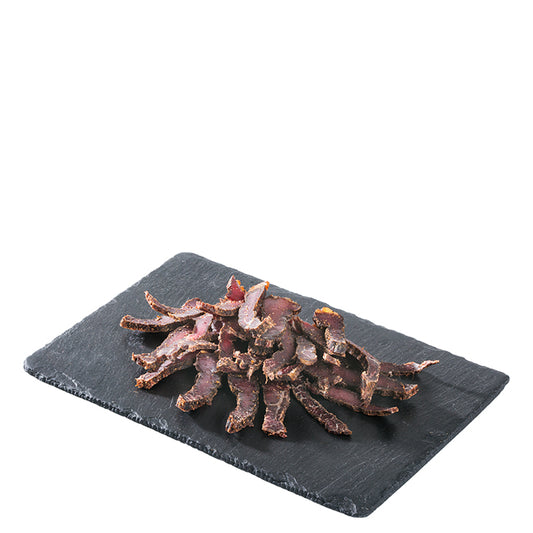 Biltong, geschnitten